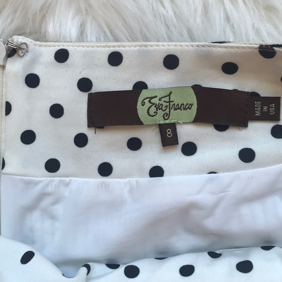 Anthropologie Cream and black stripe skirt - Picture 3 of 4